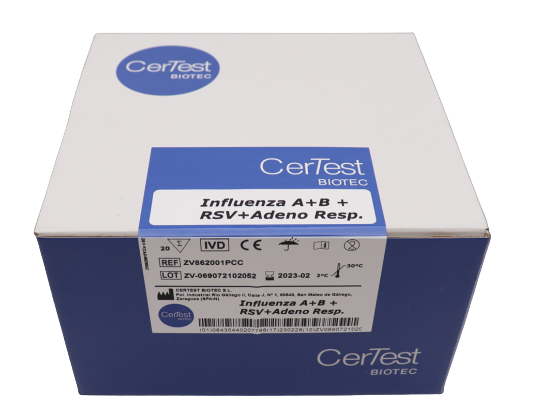 Influenza A + Influenza B + RSV + Adenovirus Resp. Certest
